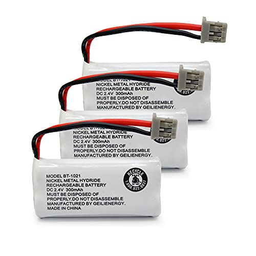 GEILIENERGY BT-1021 BBTG0798001 Compatible with Uniden BT-1021 BT-1025 BT1021 BT-1008 BT-1016 Cordless Handset Phone Rechargeable Battery (3-Pack)