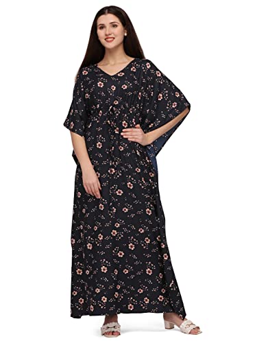 Image of SEREIN Women's Crepe Kaftan Maxi Casual Dress