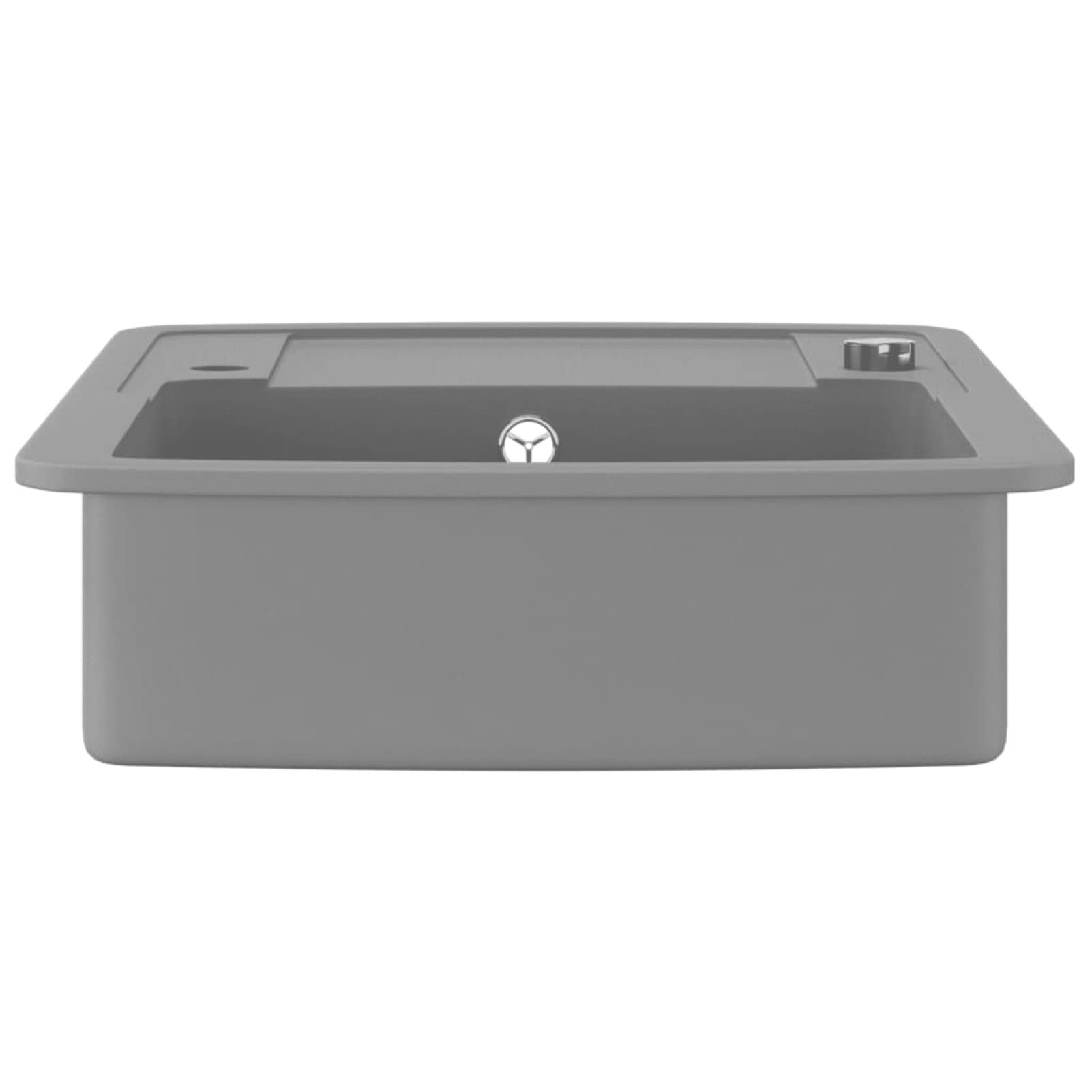 Fregadero de cocina con un seno de granito gris, ShGaxin Mueble Pila Lavadero, Pila Fregadero Cocina, Fregadero Sobre Encimera, Fregadero Baño Encimera, Picas De Cocina