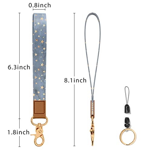 Image of Wrist Lanyard Key Chain, Wristlet Strap Keychain Holder for Women Men Car Keys Wallet Card Phone