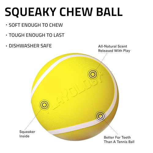 Playology Pelota Mordible Sonora para Perros miniatura 4