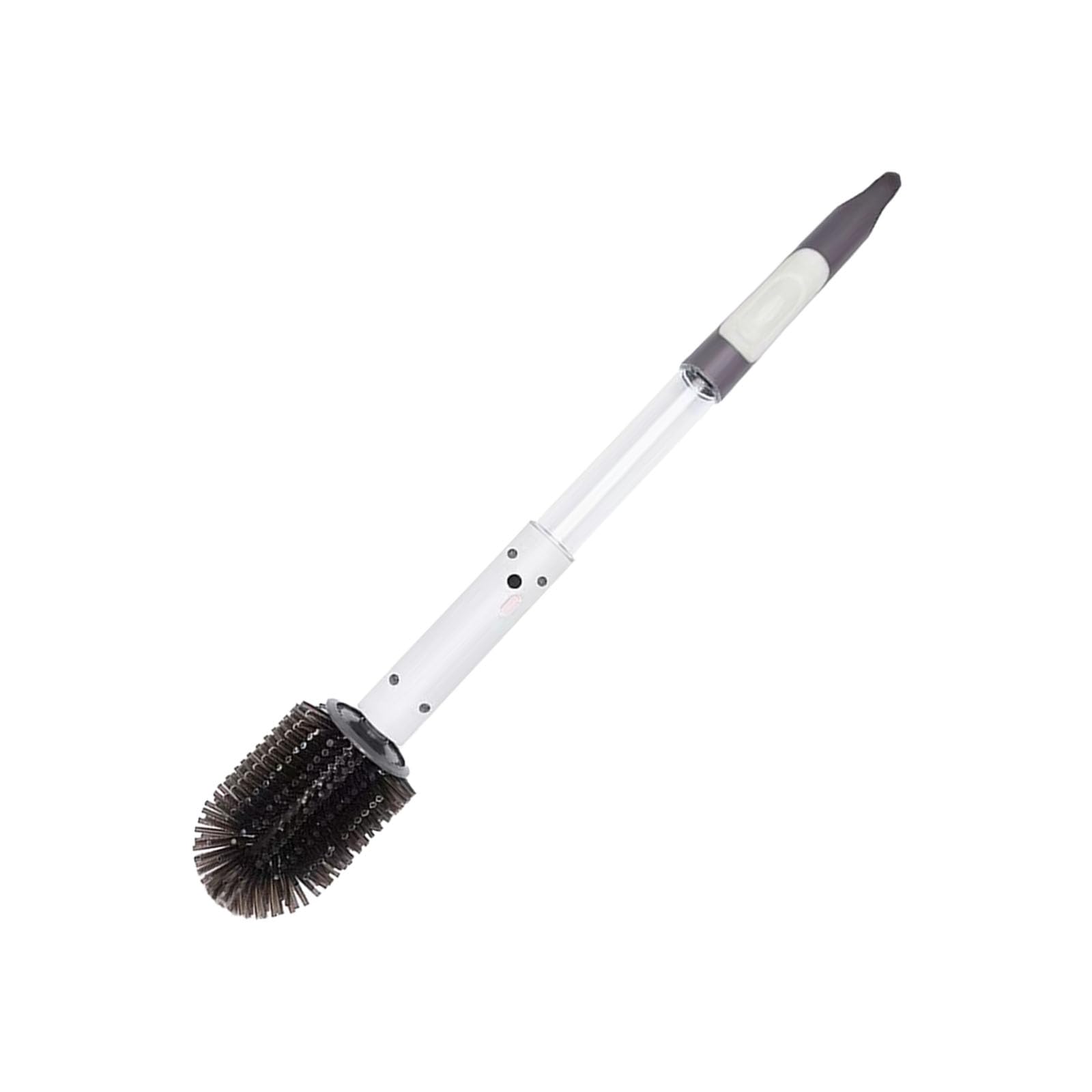 Cordless Electric Toilet Scrubber Featuring Extended Reaches Handle & Integrated Cleaning Solution Reservoirs for Household Automatic Toilet Scrubber with Long Handle