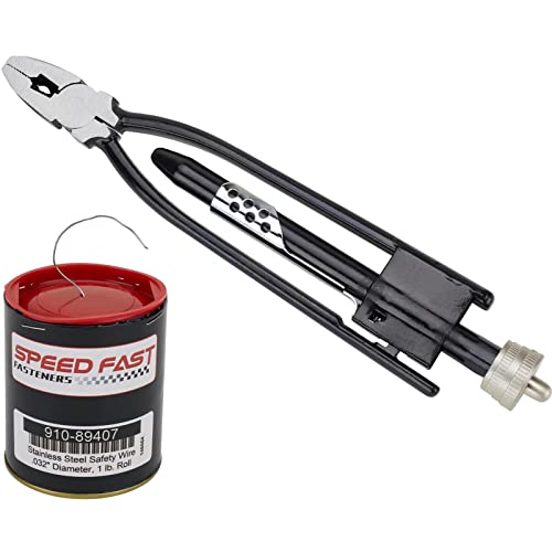 Speedway Motors Stainless .032 Inch Safety Wire Kit with Twi