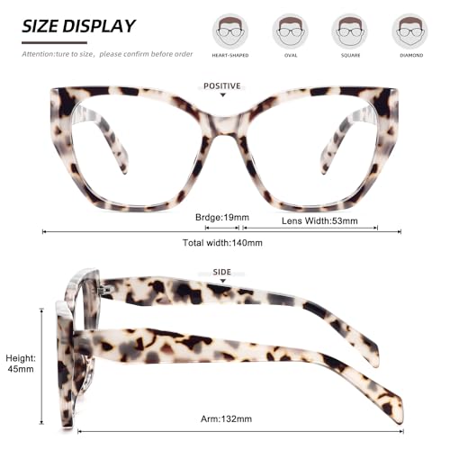 Image of MEETSUN Blue Light Blocking Glasses for Women Trendy Cat Eye Frame