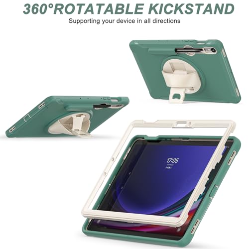 Funda Samsung Galaxy Tab S8 de 11" resistente con protector pantalla y soporte SM-X700 7