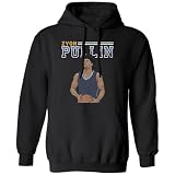 Omufisa Pullin Inspired Graphic - Iowa Bball Zyon Tribute Unisex Hooded Sweatshirt (Black, X-Large)