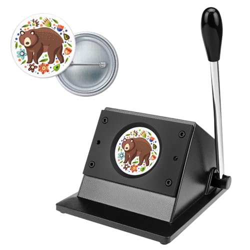 QWORK 2.28 Button Paper Cutter and Stamp Machine