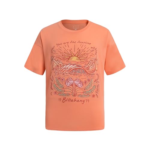 Image of Billabong Girls' Premium Short Sleeve Oversized Fit Graphic T-Shirt