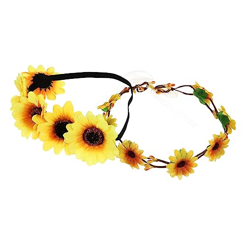 Bandes à tournesol artificielles femme style bohème lot coiffures fleuries