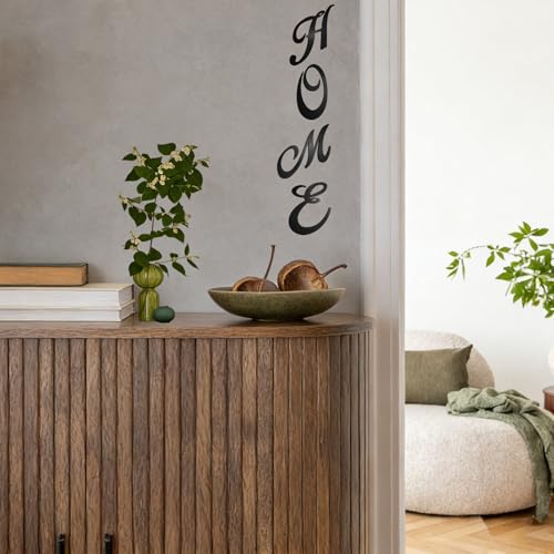 Letras de espejo acrílico 3D de 22.86 cm autoadhesivas uxcell para decoración de pared 7