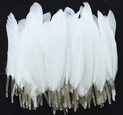 100Pcs White Goose Feathers 4-6 Inch Decorative Feather For Wedding Party Home Decorations Clothing Hat Mask Accessories Dream Catchers Crafts #TOP7
