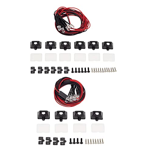 Image of Ultra Bright LED Light Headlight for Axial 90046 D90 RC Rock Car Spare 4 Lights|Toys & Hobbies | Radio Control & Control Line | RC Model Vehicle Parts & Accs |1 Set RC Car LED Light Bar.