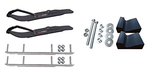 C&A Pro Black XT Snowmobile Skis w/ 9