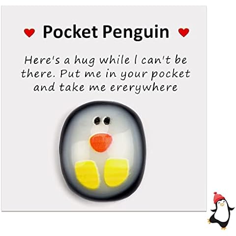 Yizemay A Little Pocket Penguin Hug, Mini Animal Pocket Hug Penguin, Special Encourage Birthday Wedding Party Valentines Penguin Gift Decoration (Hug) Cover