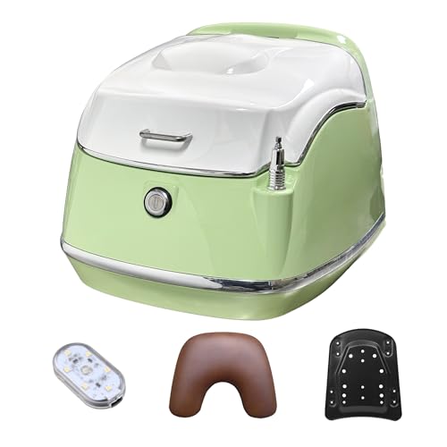 JISYIWOW�g�b�v�P�[�X �o�C�N ���A�{�b�N�X 38L��e�ʃo�C�N�p�{�b�N�X ���E�\�����t ABS�X�N�[�^�[���[�\ �ėp �A���e�i����^�b�`���C�g���^�t�� (�O���[��(�z���C�g))