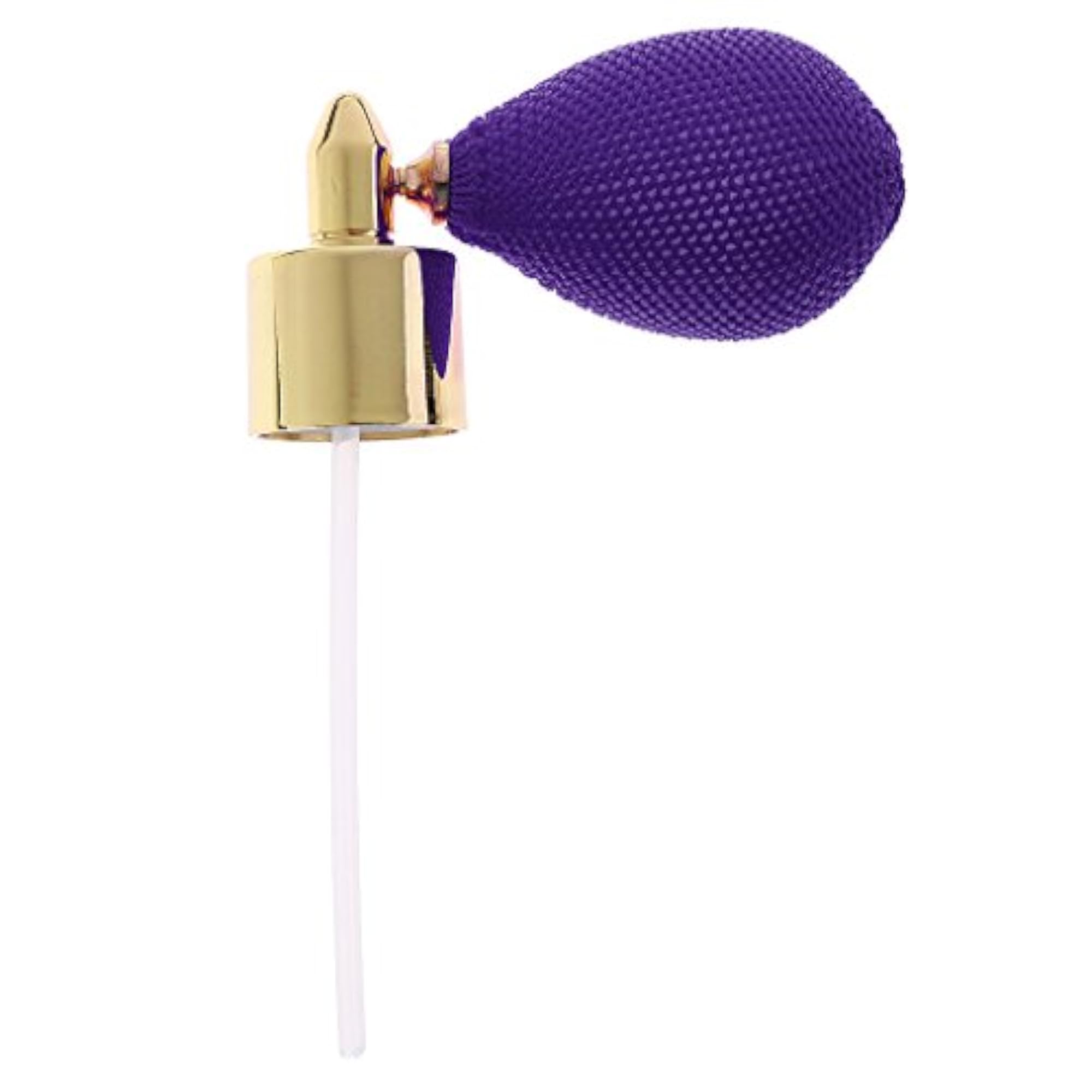 Vintage Refillable Glass Perfume Bottle Spray Atomizer Pump, Purple
