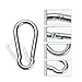 ReNext 4 Pack 2 Inch Stainless Steel 304 Spring, Snap, Link, Hook, Clip Carabiner-Keychain, Keyring/Camping/Fishing/Traveling/Hiking/Dog Leash.etc. Set of 4 (Not Used for Climbing)
