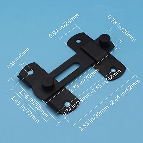 Szhdxsy Stainless Steel Gate Latches Flip Latch Safety Door Bolt Latch Lock,Barn Door Latches，Matte Black #TOP1