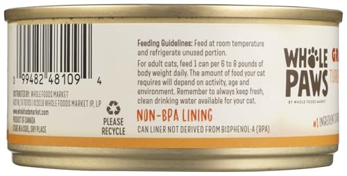 Image of Whole Paws, Grain-Free Wet Cat Food, Turkey & Giblets Loaf Recipe, 5.5 Ounce