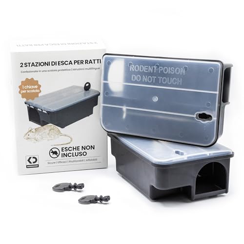 Köder-Discount Stazione per esche per topi (Esche non incluso) –