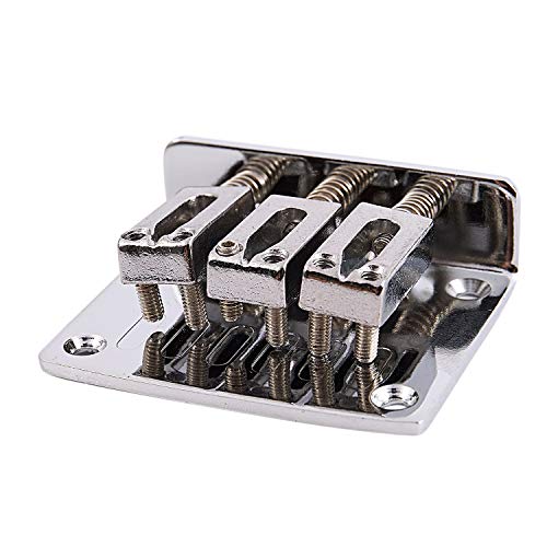 NEYOANN Boîte de pièces de guitare : chevalet réglable à 3 cordes chromées - Les Beatles, Paul McCartney, John Lennon, RIngo Starr, George Harrison NEYOANN Boîte de pièces de guitare : chevalet réglable à 3 cordes chromées – Image 4
