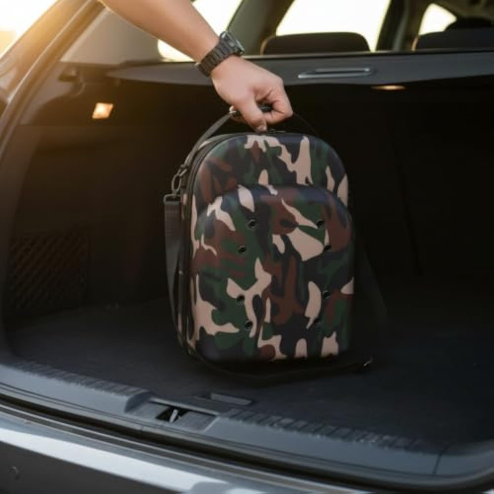 Hard-Shell Baseball Cap Storage Bag, Durable Design