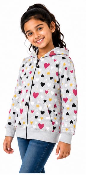 Image of T2F Girls Cotton Hooded Neck Sweatshirt