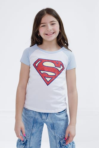 Image of DC Comics Justice League Girls' Glitter Graphic T-Shirt Toddler to Big Kid