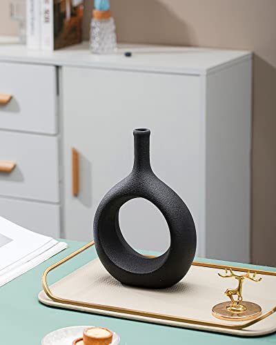 Galouro Black Décor-Black Vases Home Décor, Table Decorations For Dining Room, Modern Black Home Décor, Centerpiece Table Decorations, Black Living Room Décor, Decoraciones Para Salas De Casa #TOP7