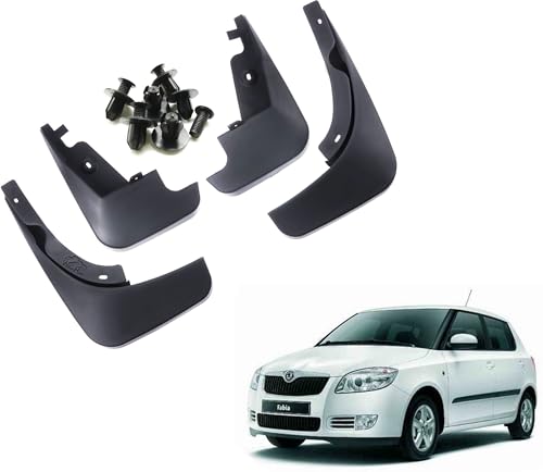 Image of WolkomHome Mud Flap Compatible with Fabia - Durable Splash Guards for Car Exterior Protection