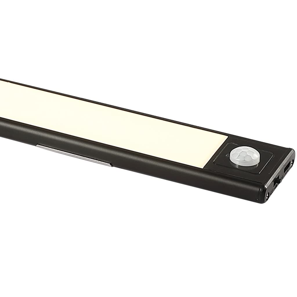 Luz Armario Luces De Armario De Inducción del Cuerpo Humano, Luces De Noche De Cocina Recargables USB, Luz De Despensa con Sensor De Movimiento, 3 Temperaturas De Color