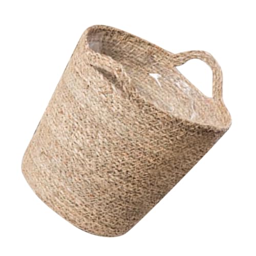 LIOOBO Straw Woven Flower Pot Handcrafted Scandinavian Design Multi-Purpose Storage