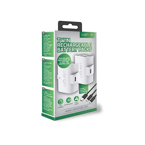 Venom Batteria Ricaricabile Twin Pack - Bianco