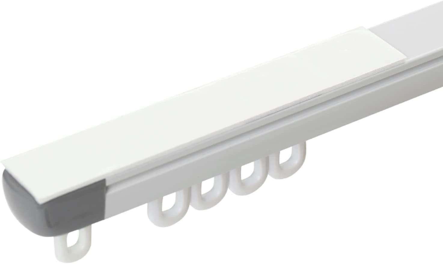 Rail de rideau de plafond autocollant robuste pour séparation de pièce