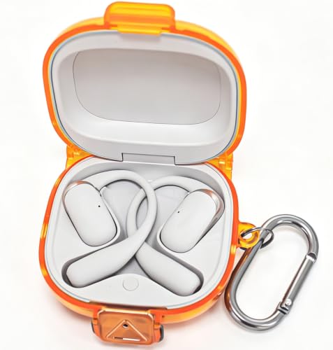 [KOMININA] For SHOKZ Open Fit 2+ �p �P�[�X TPU�f�� Open Fit 2+�iT921�j�p �J�o�[ ���S���b�N�݌v �C���z���J�o�[ �h�o �ϏՌ� �����h�~ �����[�d�\ �L�Y�h�~ �y�� �C���z���P�[�X �J���r�i�t���i�I��