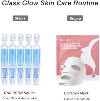 Deep Collagen Face Mask Overnight, Bio- Collagen Mask Real Deep Mask, Hydrating Hydrogel Masks with Low Molecular Collagen for Firming, Elasticity, Pore Minimizing 40g x 5ea Valentines Day