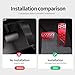 Hecotrax Aluminum Alloy Pedal Cover for Dodge Challenger 2008-2023 for Charger 2011-2023 for Chrysler 300 300C 2009-2019 No Drilling Aluminum Brake and Accelerator Pedal Covers (Red)
