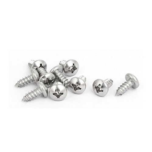 Tornillos autoperforantes M5.5x13mm acero inoxidable 10 pcs miniatura 1