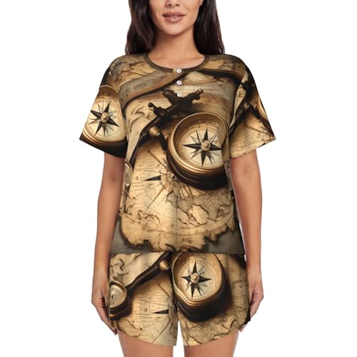 Pijama de manga corta para mujer ligero ideal para noches relajadas y mañanas de café en casa