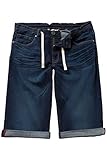 Bis Gr. N-70 JP 1880 Herren große Größen bis 70, Jeans Shorts, Bermuda, FLEXNAMIC® Denim, Tunnelzug, Reißverschluss, Blue 66 708366 92-66