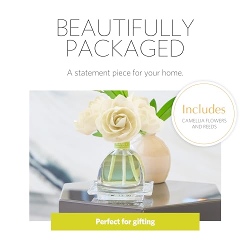 AGRARIA Lemon Verbena Scented AirEssence Diffuser, 7.4 Ounces with Reeds and Flowers