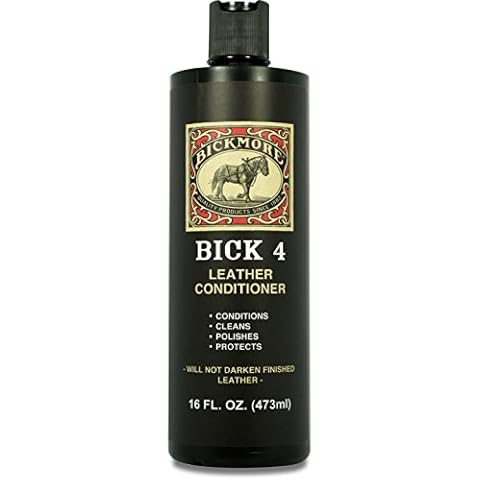 Bickmore Bick 4 Leather Conditioner 16 Fl Oz - Best Since 1882 - Cleaner & Conditioner - Restore Polish & Protect All Smooth Finished Leathers Cover