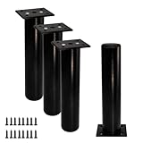 Bitray Furniture Legs Furniture Foot 8 inch/20cm Adjustable Feet Home DIY Projects Sofa Leg - 4pcs