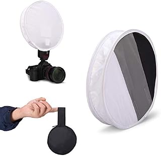 Meking 12 Inch (31cm) Gray Card Portable Softbox Multi-Function Diffuser for Speedlight Flashlight