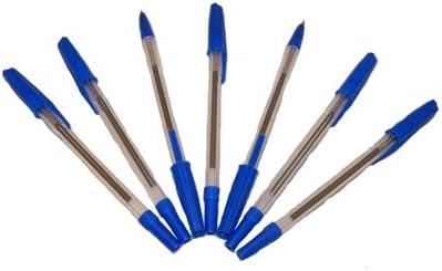 50 x Blue Medium Tip Ball Point Biro Pens