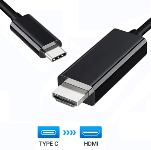 Image of ikis USB C to HDMI Cable 6Ft - 1.8M cable, [4K, High-Speed] USB Type C to HDMI Cable for Home Office, [Thunderbolt 3 /4 Compatible] for Chromebook,for MacBook Pro /Air 2023,for iPad Pro