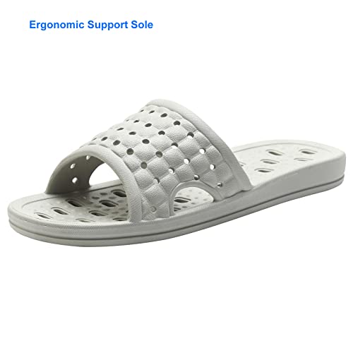 COZYAREA Shower Shoes Quick Dry Non-Slip Bathroom Slippers for Men Women Dorm Home Slides