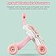 HOMCENT Lauflernhilfe für Mädchen, Laufhilfe Baby, Verstellbarer Baby Speed Walker Schiebe Walker, Früherziehungs Aktivitätszentrum im Sitzen und Stehen, Rosa