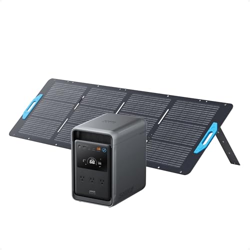 Image of Anker SOLIX S2000 Portable Power Station with 400W Solar Panel, 1,500W (3,000W Peak) Solar Generator, Up to 35-Hour Fridge Backup, 2,010Wh LFP Battery for Power Outages, and Camping