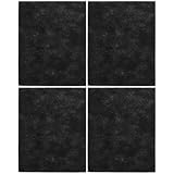 Generico 4 Fogli Filtro ai Carboni Attivi in Fibra per Condizionatori e Deumidificatori, Nero, 4 Fogli, Filtra Particelle Fini, Per Ingresso Ventola
